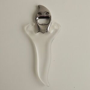 Bugatti Italy Vintage Ghost Bottle Opener A. Dolcetti Design Frosted White OS